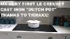 New Le Creuset Signature Cast Iron Oval Dutch Oven size 31 6.75 qt Matte White