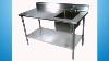 Commercial Stainless Steel Work Prep Table with 2 undershelves 18 x 24.